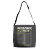 December Girl Facts Sagittarius Adjustable Strap Totes