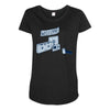 analog retirement Maternity Scoop Neck T-shirt