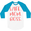 wife boss mom 3/4 Sleeve Shirt