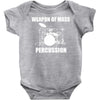 weapon of mass percussion Baby Onesie