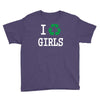 i recycle girls slogan text funny baseball jersey Youth Tee