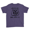 deal with it angry pitbul Youth Tee