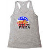 vote for pizza Racerback Tank