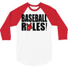baseball rules 3/4 Sleeve Shirt