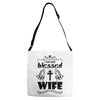 I Am One Blessed Wife Adjustable Strap Totes