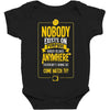 nobody exists on purpose Baby Bodysuit