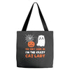 i'm the crazy cat lady Tote Bags
