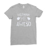 without me, it's just aweso Ladies Fitted T-Shirt