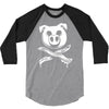 pig bacon cross bones pirate 3/4 Sleeve Shirt