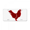 chiken red License Plate