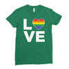 lgbt love Ladies Fitted T-Shirt