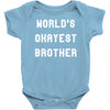 world's okayest brother Baby Bodysuit