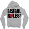 baseball rules Zipper Hoodie