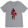 captain america flag abstract V-Neck Tee