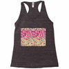 pink triangle print Racerback Tank