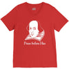 prose before hos  funny william shakespeare joke comedy rude V-Neck Tee