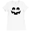 halloween pumpkin face Ladies Fitted T-Shirt
