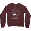 pregnant rex white and red color Crewneck Sweatshirt