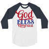 god bless america 3/4 Sleeve Shirt