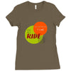 I'M TAKING MY TIME ON MY RIDE Ladies Fitted T-Shirt