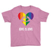 Love is Love Heart Youth Tee