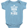 drink with a nurse Baby Bodysuit
