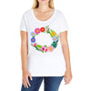 personalize baby name bodysuit Ladies Curvy T-Shirt