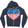 usa flag Zipper Hoodie
