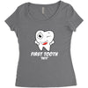 First Tooth Date Women's Triblend Scoop T-shirt