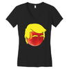 Peach Trump T-Shirt Women's V-Neck T-Shirt