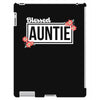blessed aunitie with flower white color iPad 3 and 4 Case