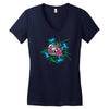 skull pops Women's V-Neck T-Shirt