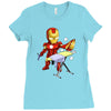 iron man (ironman parody) Ladies Fitted T-Shirt