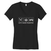 life's major priorities Women's V-Neck T-Shirt