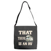 that there is an rv funny tee Adjustable Strap Totes