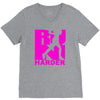 run harder gym workout V-Neck Tee