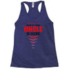 Have No Fear Uncle Is Here Racerback Tank