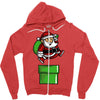 santa jumps Zipper Hoodie
