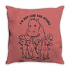 not like otters Throw Pillow