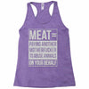 meat= paying another motherfucker Racerback Tank