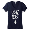ice ice baby Women's V-Neck T-Shirt