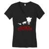 dart evolution stranger dustin tv show Women's V-Neck T-Shirt