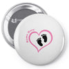 Custom baby girl name maternity design Pin-back button