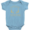 i'd rather be hunting deer antlers ammo hunt gear merica cool Baby Onesie