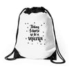 today i choose to be a unicorn Drawstring Bags