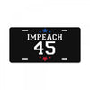 Impeach 45 License Plate