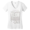 political illiteracy Women's V-Neck T-Shirt