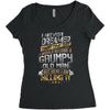 i never dreamed that one day i'd become a grumpy old man but Women's Triblend Scoop T-shirt