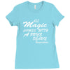 all magic comes with a price dearie Ladies Fitted T-Shirt