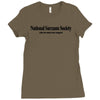 national sarcasm society funny t shirt college s 3xl Ladies Fitted T-Shirt
